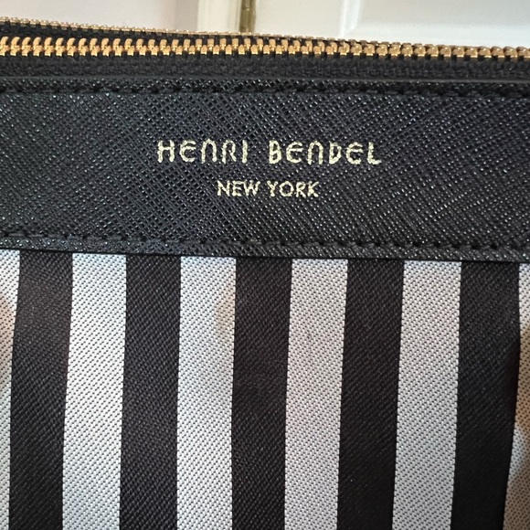 Henri Bendel Miss Bendel Striped Caryall Bag - Picture 2 of 14